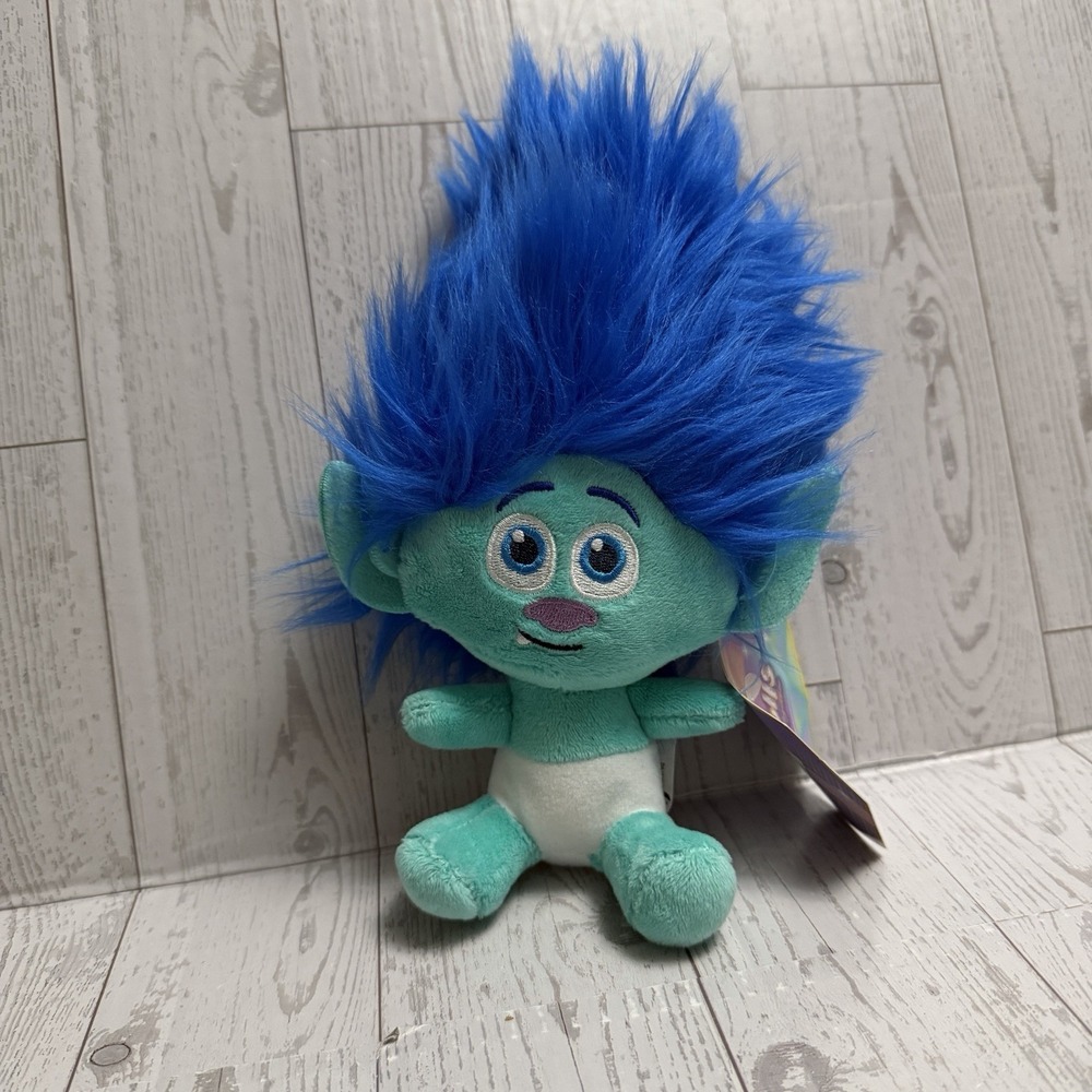 Trolls Band Together DreamWorks 2023 Baby Branch 8-9" Plush Doll Toy New NWT